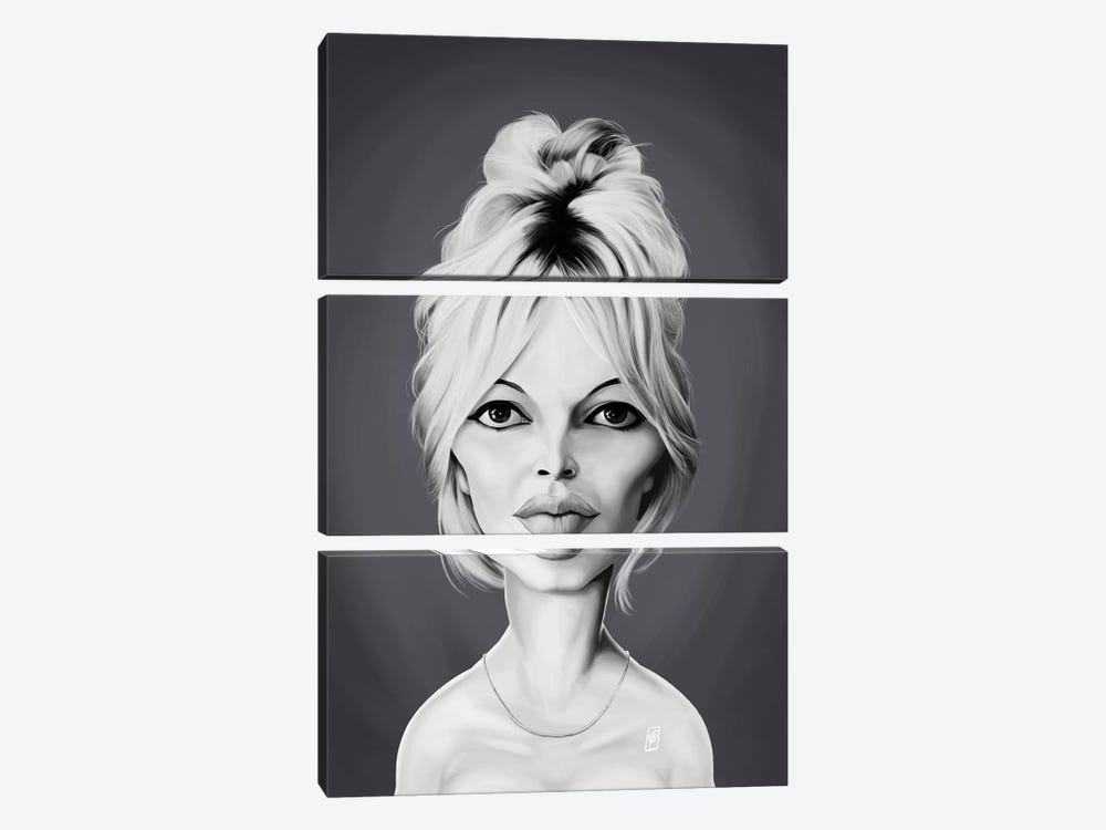 Brigitte Bardot by Rob Snow 3-piece Canvas Print