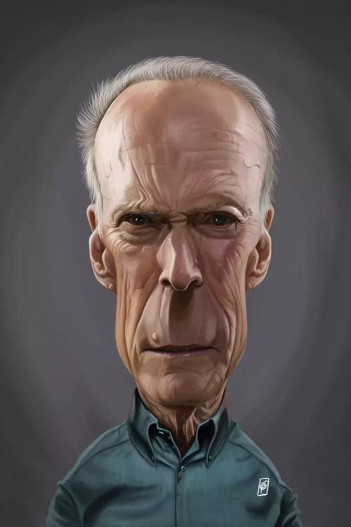 Clint Eastwood Canvas Art by Rob Snow | iCanvas