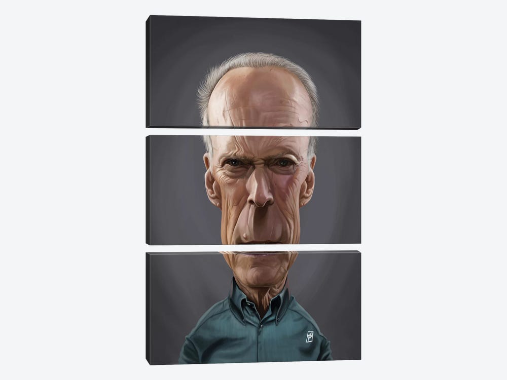 Clint Eastwood by Rob Snow 3-piece Art Print