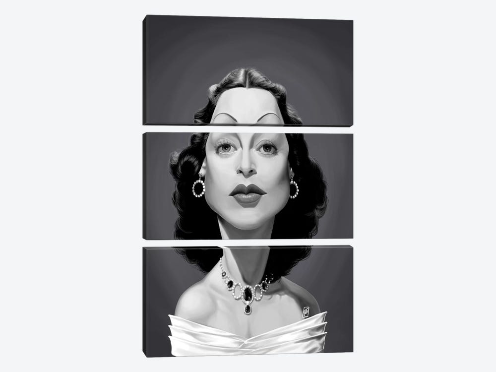 Hedy Lamarr by Rob Snow 3-piece Canvas Art