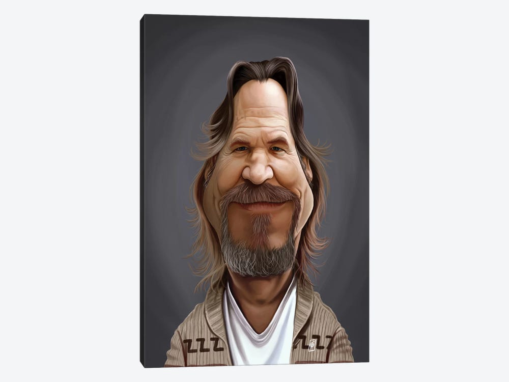 Jeff Bridges by Rob Snow 1-piece Canvas Print