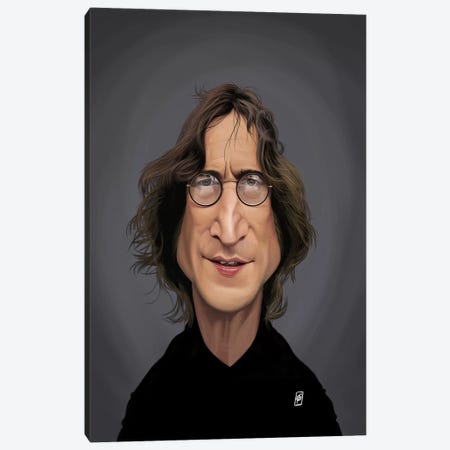 John Lennon Canvas Print #RSW287} by Rob Snow Canvas Wall Art