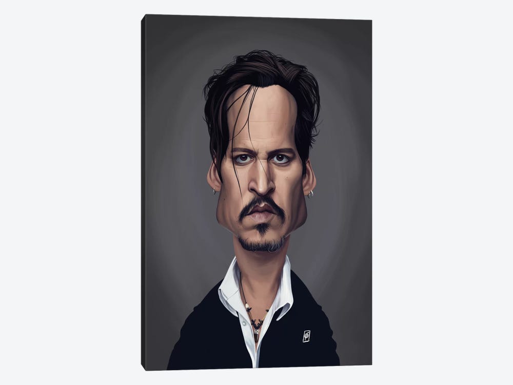 Johnny Depp by Rob Snow 1-piece Canvas Wall Art