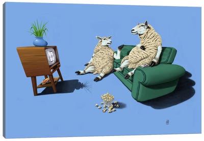 Sheep III Canvas Art Print - Sheep Art