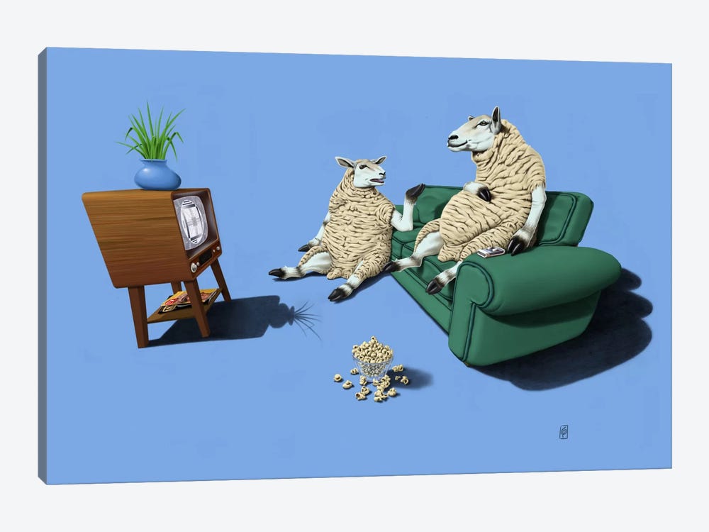 Sheep III by Rob Snow 1-piece Canvas Print