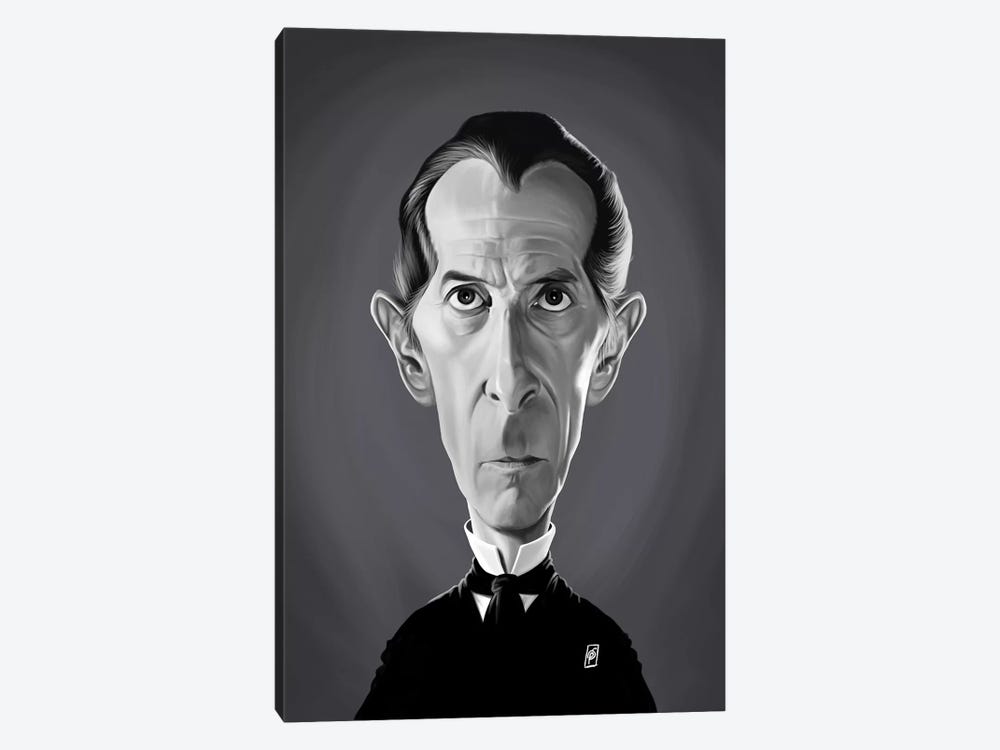 Peter Cushing by Rob Snow 1-piece Canvas Print
