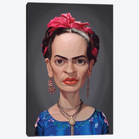 Frida Kahlo  Canvas Print #RSW297} by Rob Snow Art Print