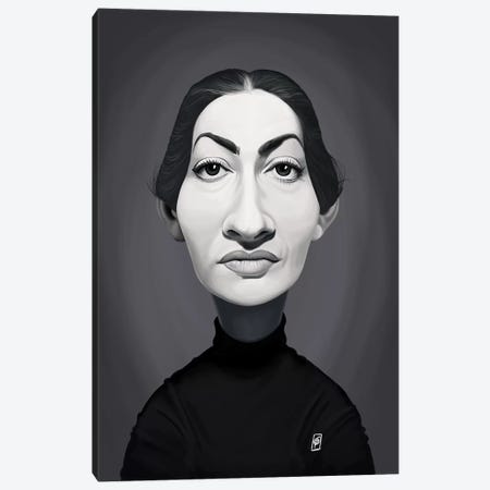 Maria Callas  Canvas Print #RSW300} by Rob Snow Canvas Artwork