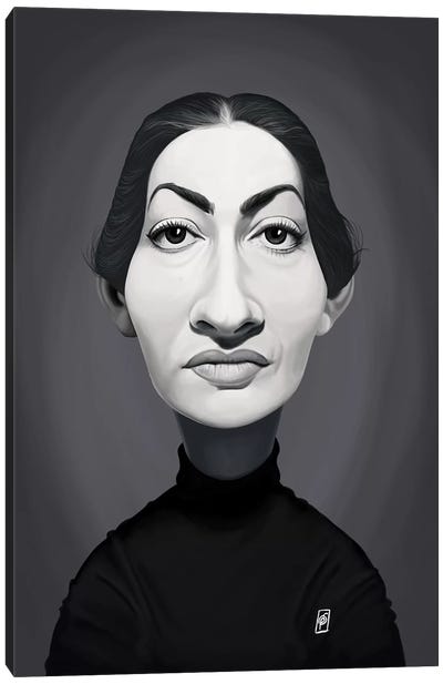 Maria Callas  Canvas Art Print - Classical Music Art