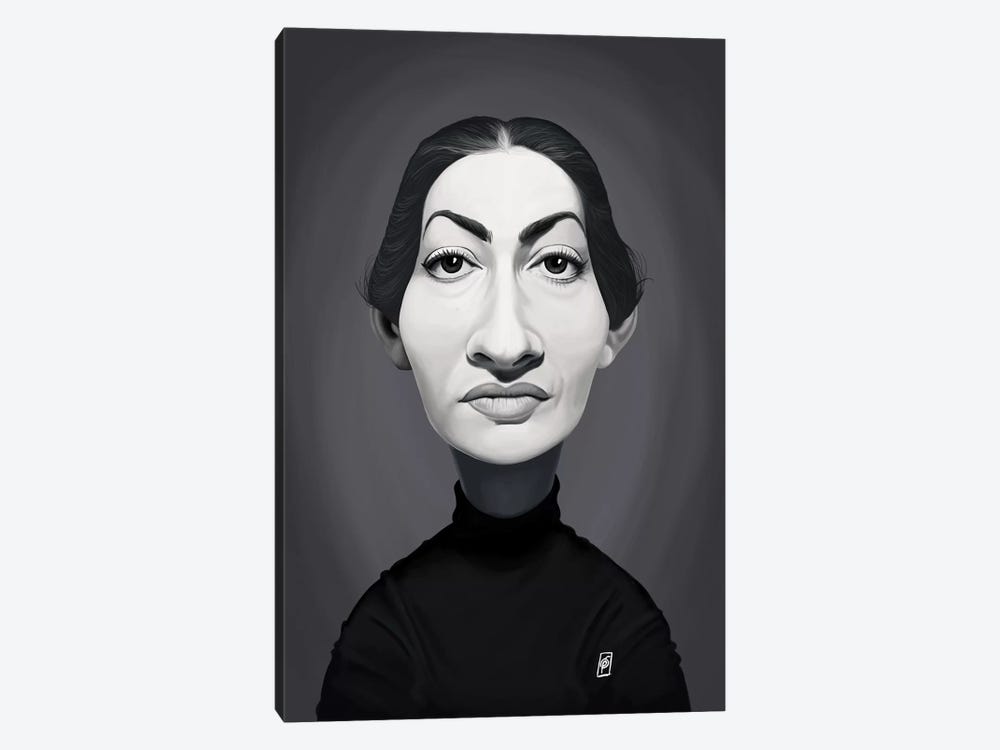 Maria Callas  by Rob Snow 1-piece Canvas Print