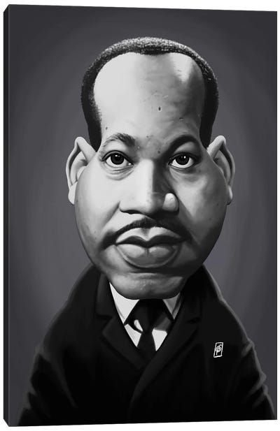 Martin Luther King  Canvas Art Print - Rob Snow