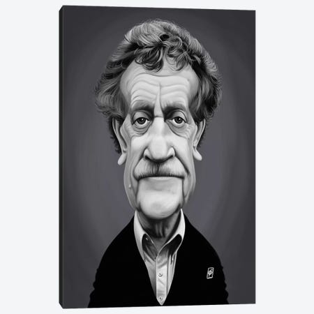 Kurt Vonnegut Canvas Print #RSW306} by Rob Snow Canvas Art Print
