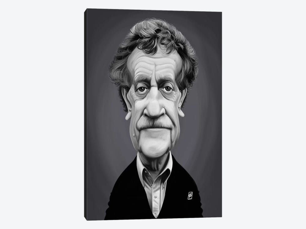 Kurt Vonnegut by Rob Snow 1-piece Canvas Print