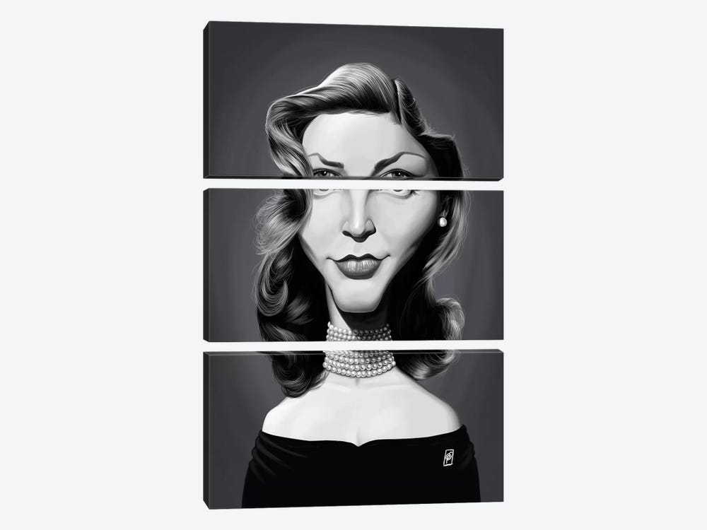 Lauren Bacall by Rob Snow 3-piece Canvas Artwork