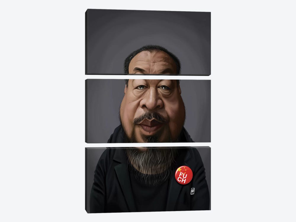 Ai Weiwei by Rob Snow 3-piece Canvas Artwork
