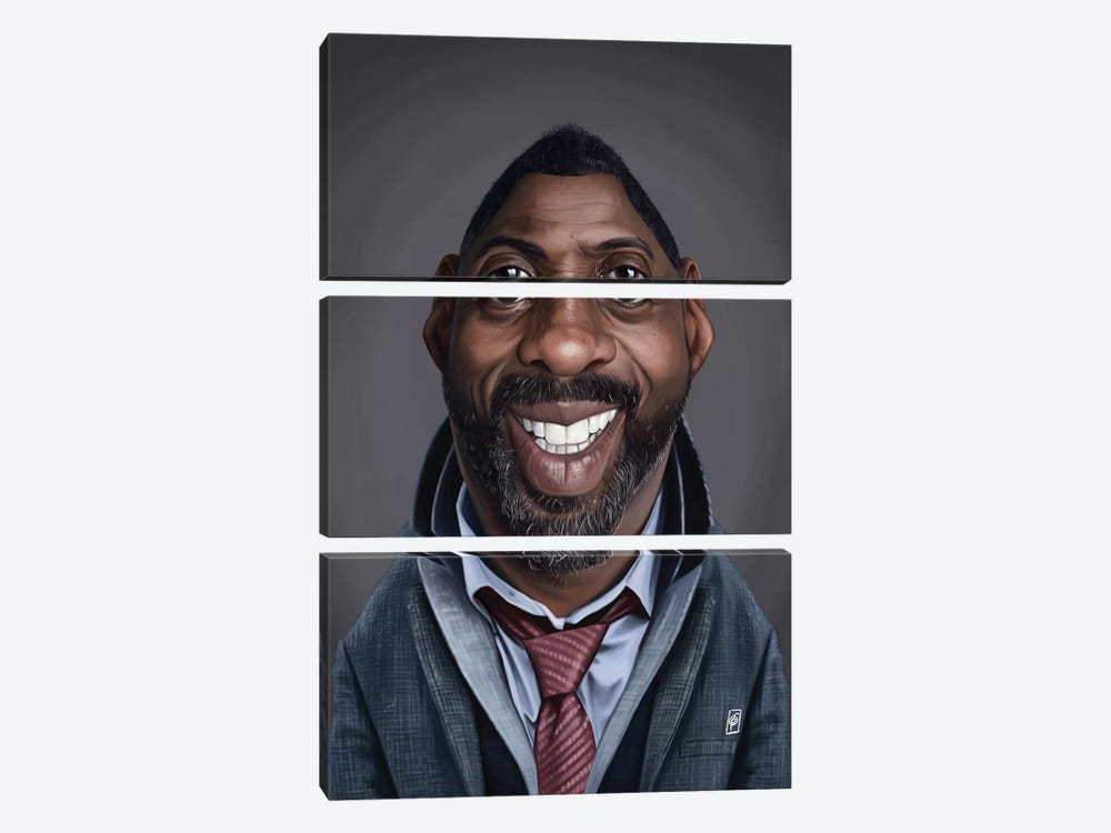 Idris Elba by Rob Snow 3-piece Canvas Artwork