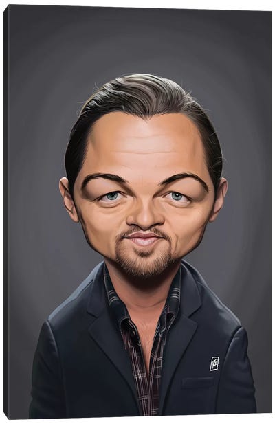 Leonardo DiCaprio Canvas Art Print - Caricature Art
