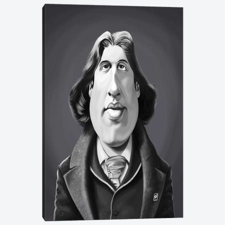 Oscar Wilde Canvas Print #RSW323} by Rob Snow Canvas Wall Art