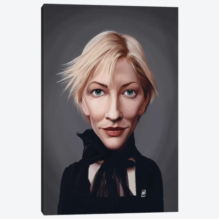 Cate Blanchett Canvas Print #RSW325} by Rob Snow Canvas Art Print