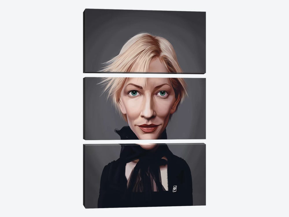Cate Blanchett by Rob Snow 3-piece Canvas Wall Art