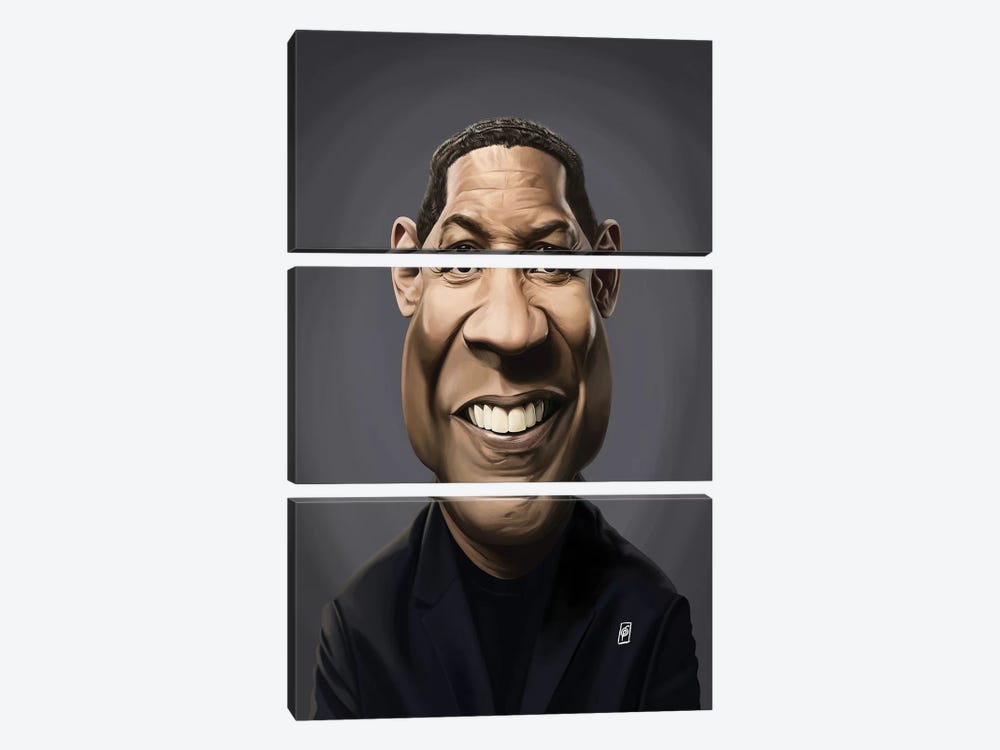 Denzel Washington by Rob Snow 3-piece Art Print