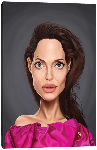 Angelina Jolie Canvas Art Print - Rob Snow