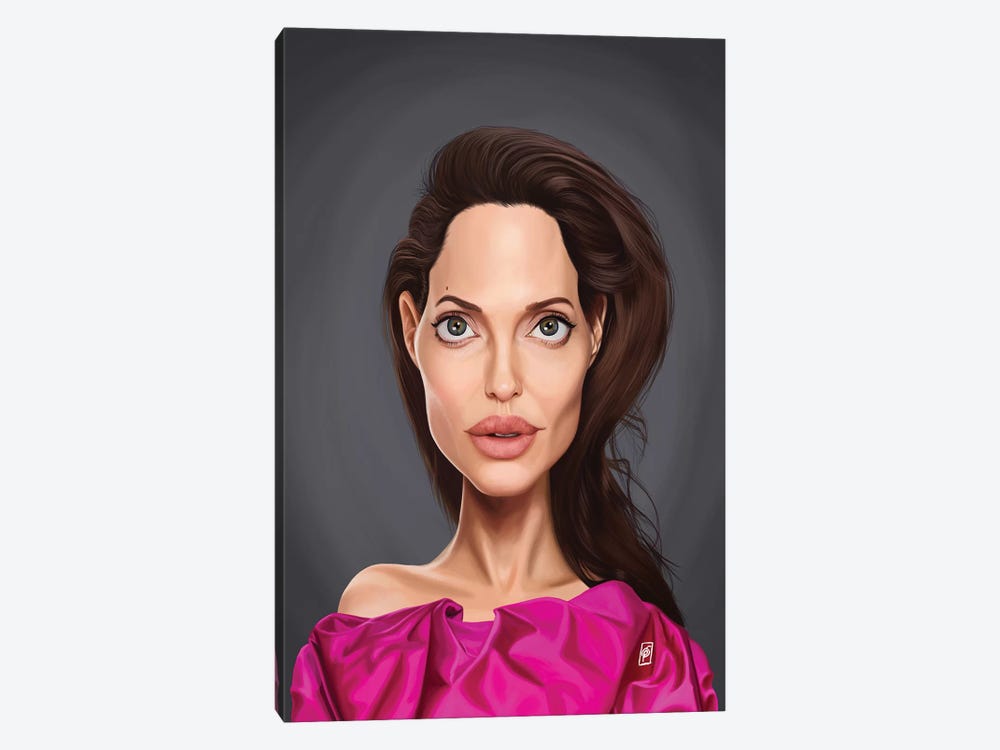 Angelina Jolie by Rob Snow 1-piece Canvas Artwork