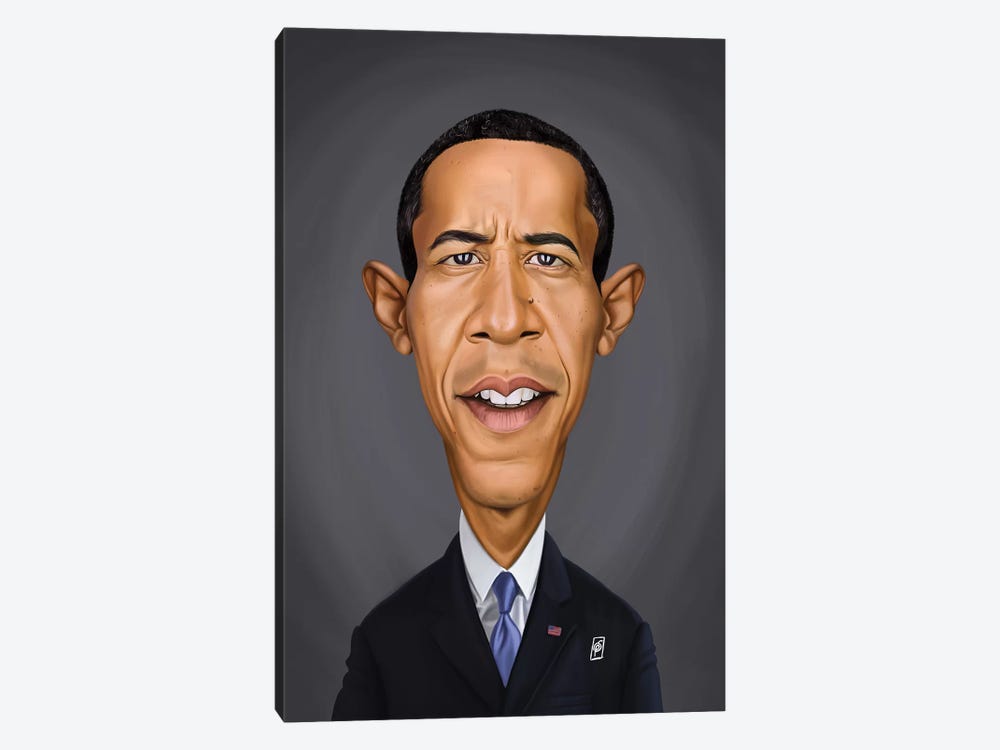 Barack Obama by Rob Snow 1-piece Canvas Print
