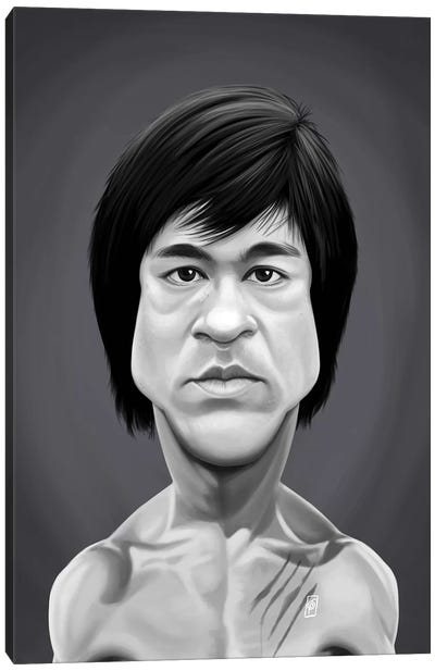 Bruce Lee Canvas Art Print - Rob Snow