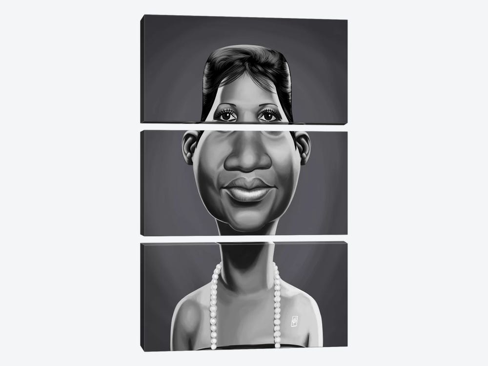 Aretha Franklin by Rob Snow 3-piece Art Print