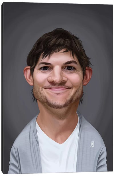Ashton Kutcher Canvas Art Print - Ashton Kutcher