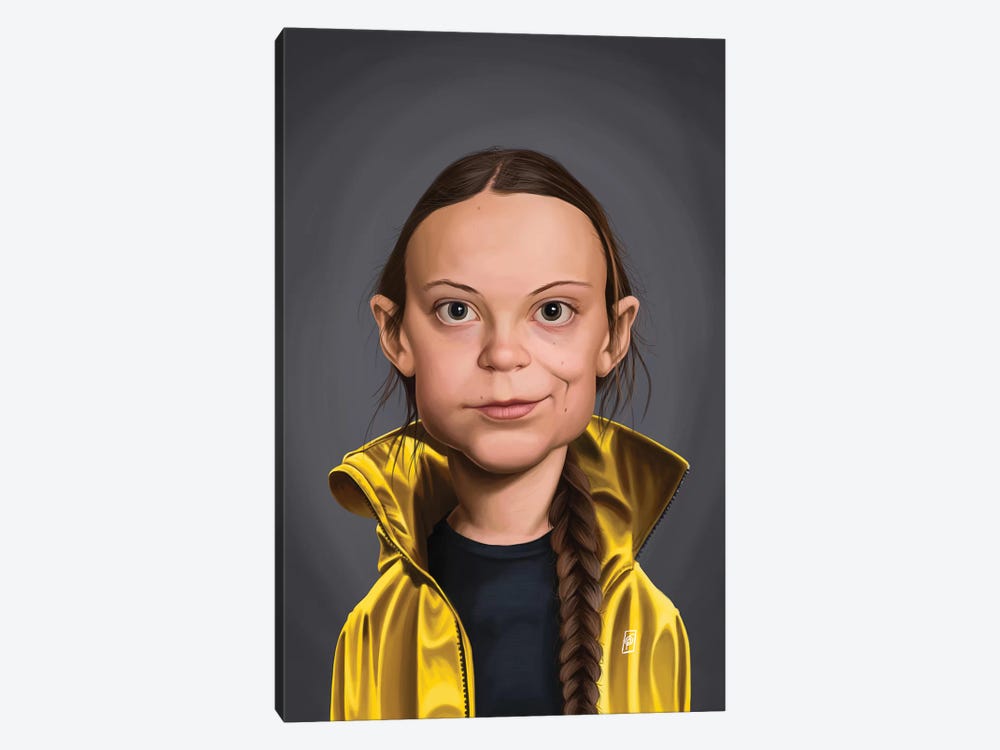 Greta Thunberg by Rob Snow 1-piece Canvas Artwork
