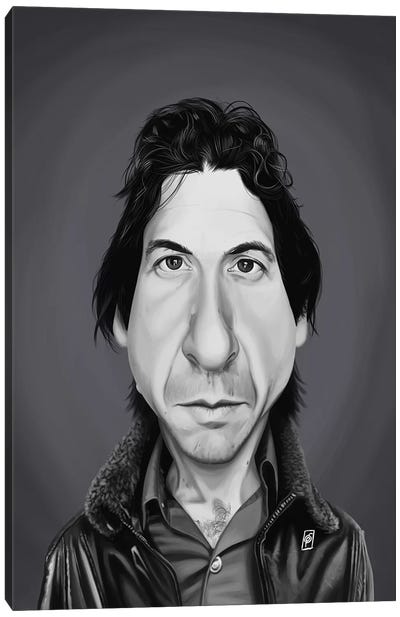 Leonard Cohen Canvas Art Print - Rock-n-Roll Art