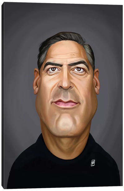 George Clooney Canvas Art Print - George Clooney