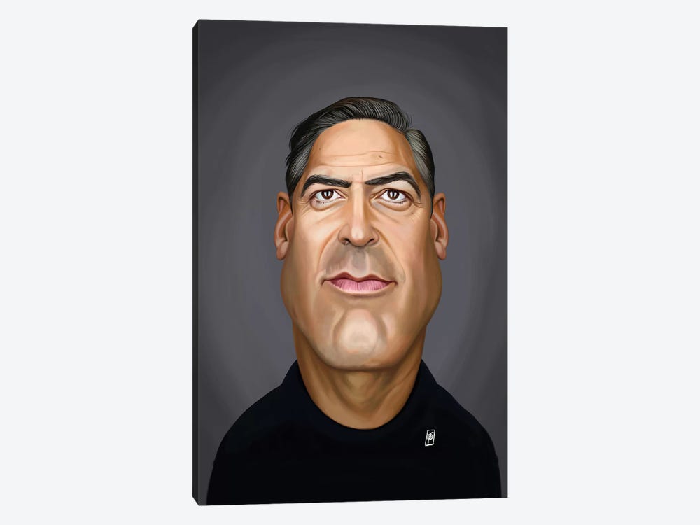 George Clooney by Rob Snow 1-piece Art Print
