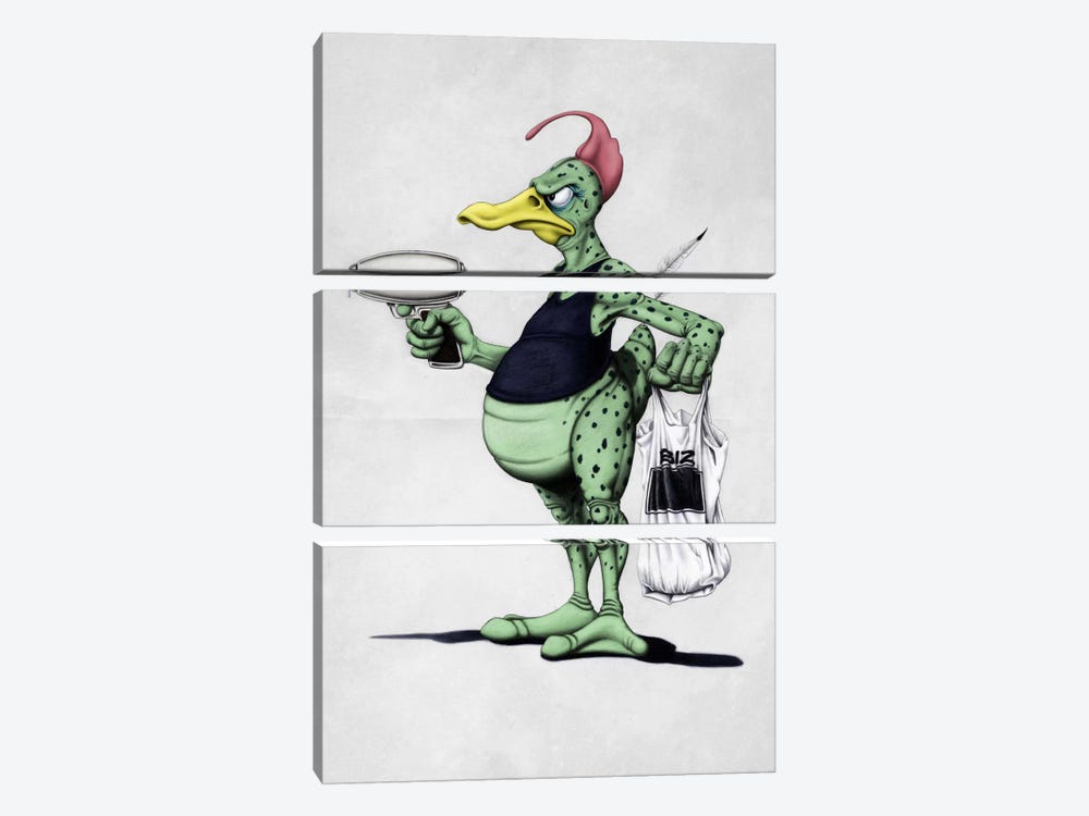 Space Duck by Rob Snow 3-piece Art Print