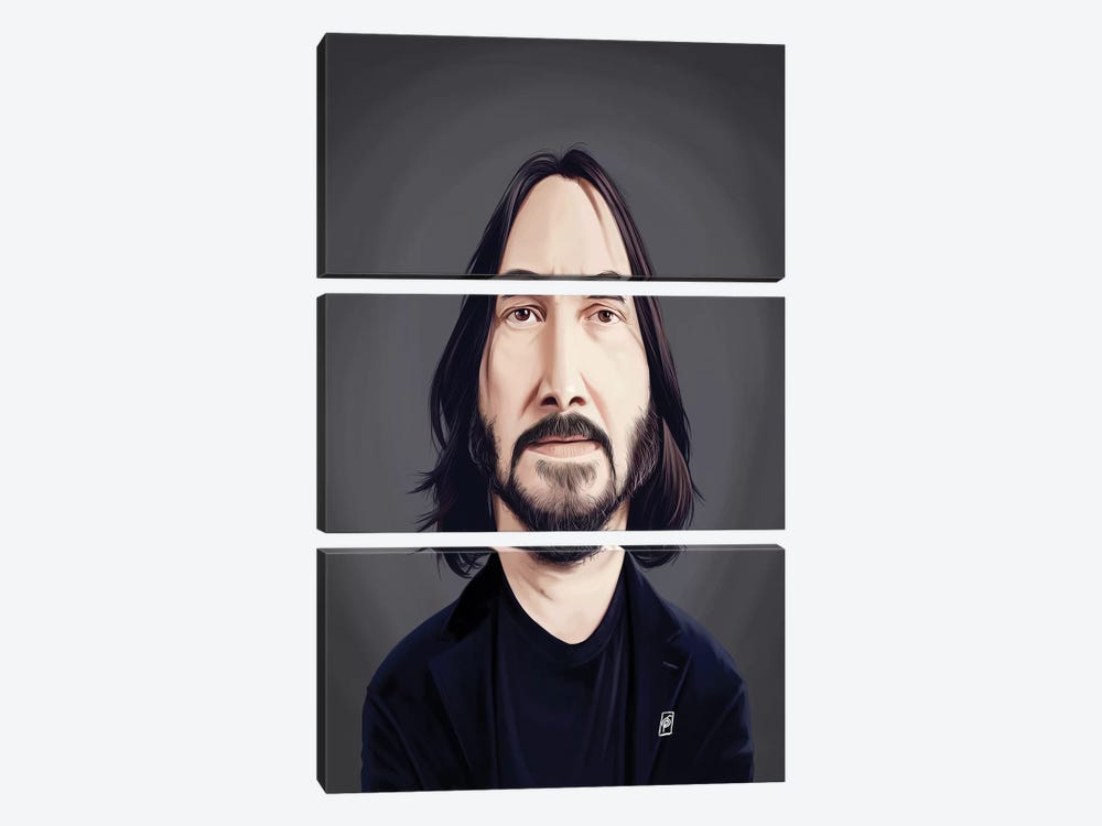 Keanu Reeves by Rob Snow 3-piece Canvas Art