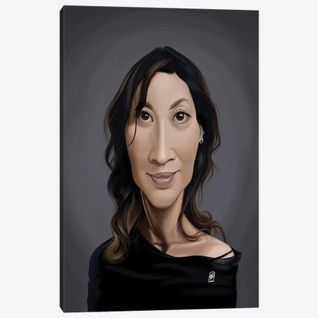 Michelle Yeoh Canvas Print #RSW363} by Rob Snow Canvas Art