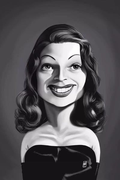 Rita Hayworth Canvas Artwork By Rob Snow | ICanvas