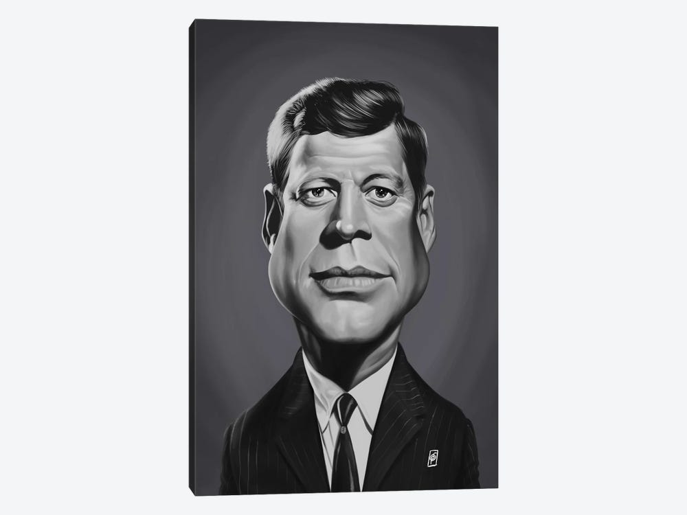 John F Kennedy by Rob Snow 1-piece Canvas Wall Art
