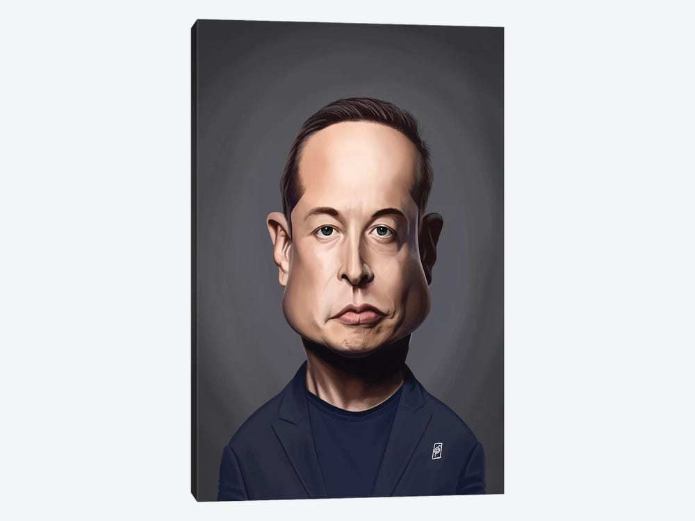Elon Musk by Rob Snow 1-piece Art Print