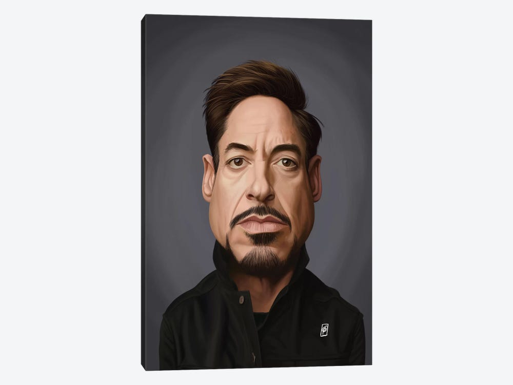 Robert Downey Jr by Rob Snow 1-piece Canvas Art Print