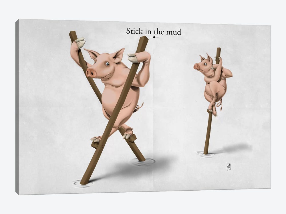 Stick In The Mud by Rob Snow 1-piece Art Print