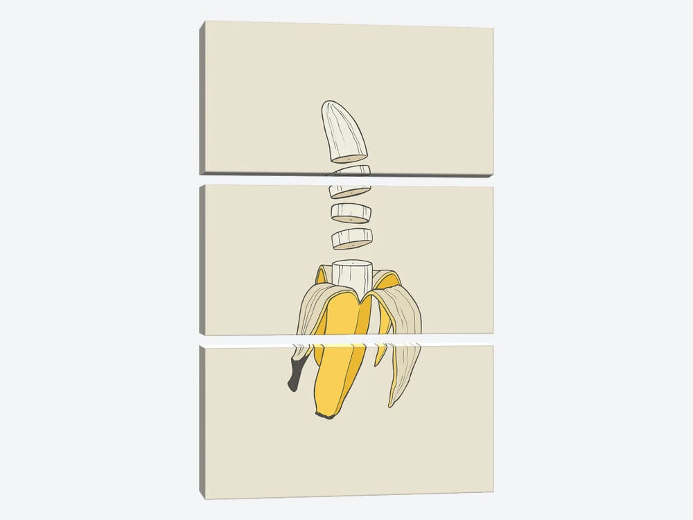 Banana Split by Rob Snow 3-piece Canvas Art Print
