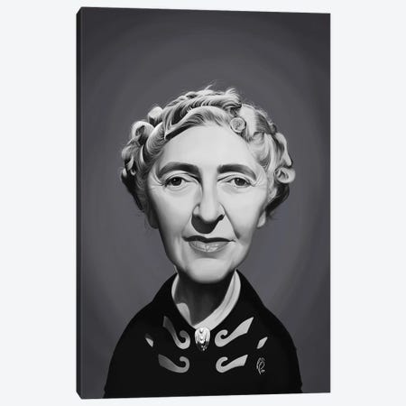 Agatha Christie Canvas Print #RSW394} by Rob Snow Canvas Artwork