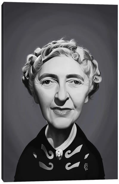 Agatha Christie Canvas Art Print - Literature Art