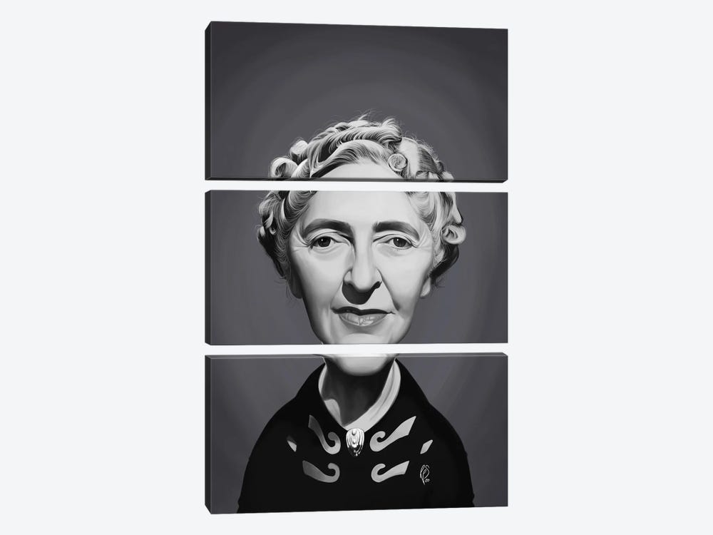 Agatha Christie by Rob Snow 3-piece Canvas Artwork