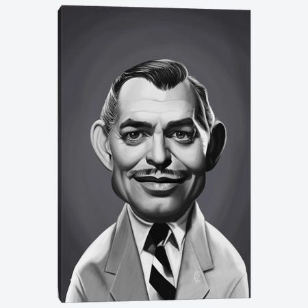 Clark Gable Canvas Print #RSW396} by Rob Snow Canvas Art