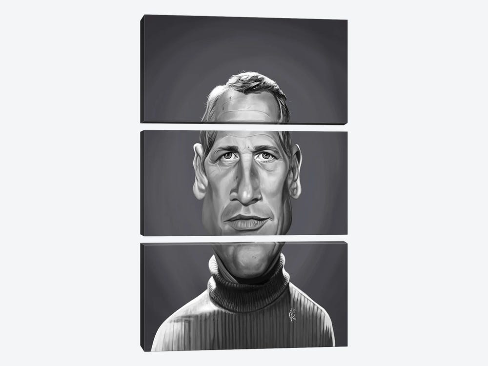 Paul Newman by Rob Snow 3-piece Art Print