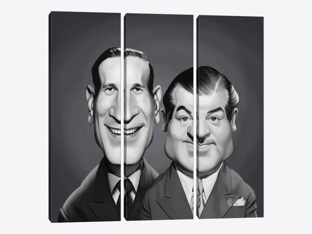 Abbott and Costello by Rob Snow 3-piece Canvas Wall Art